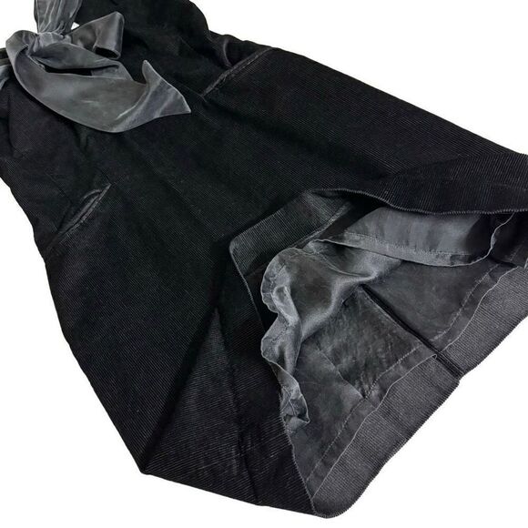 Adam lippes sleeveless corduroy mini dress black - Picture 12 of 13
